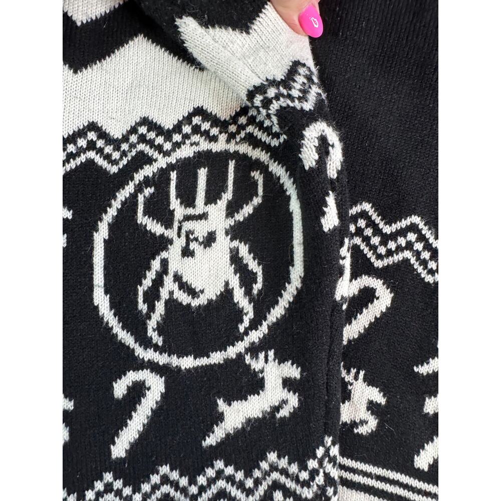 Korn Band Ugly Christmas Sweater Medium Black White Nu Metal Graphic Knit - Picture 4 of 6